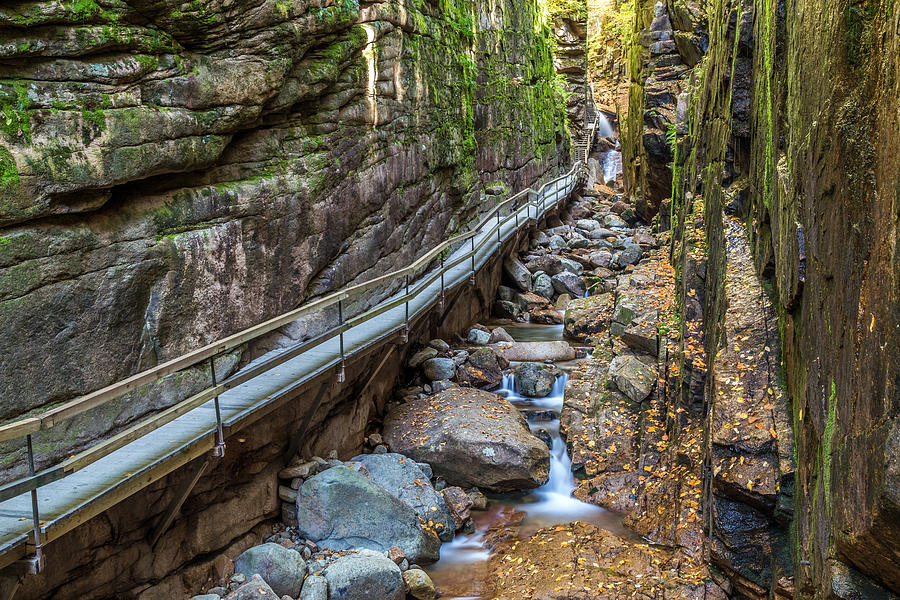 Flume Gorge in Autumn Photograph by Pierre Leclerc Photography