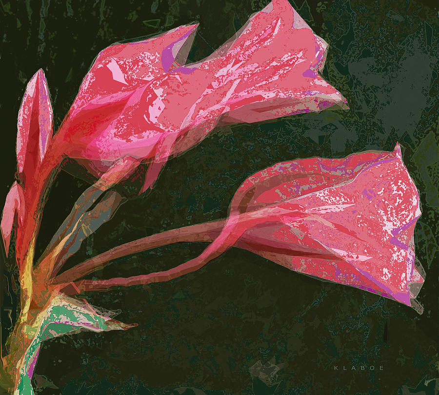 Flowers Still Life Digital Art - Fluted Lily Detail by David Klaboe
