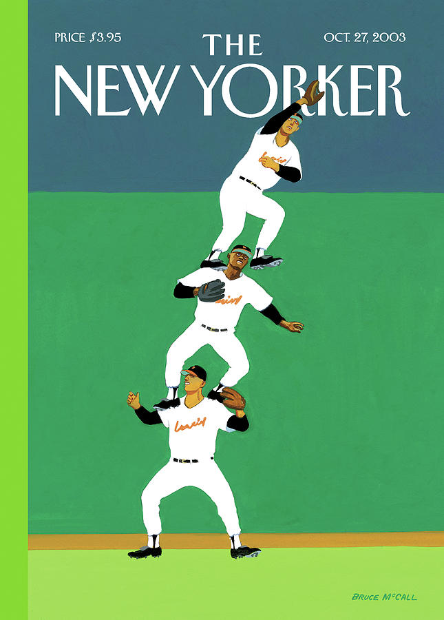 Fly Ball Painting by Bruce McCall