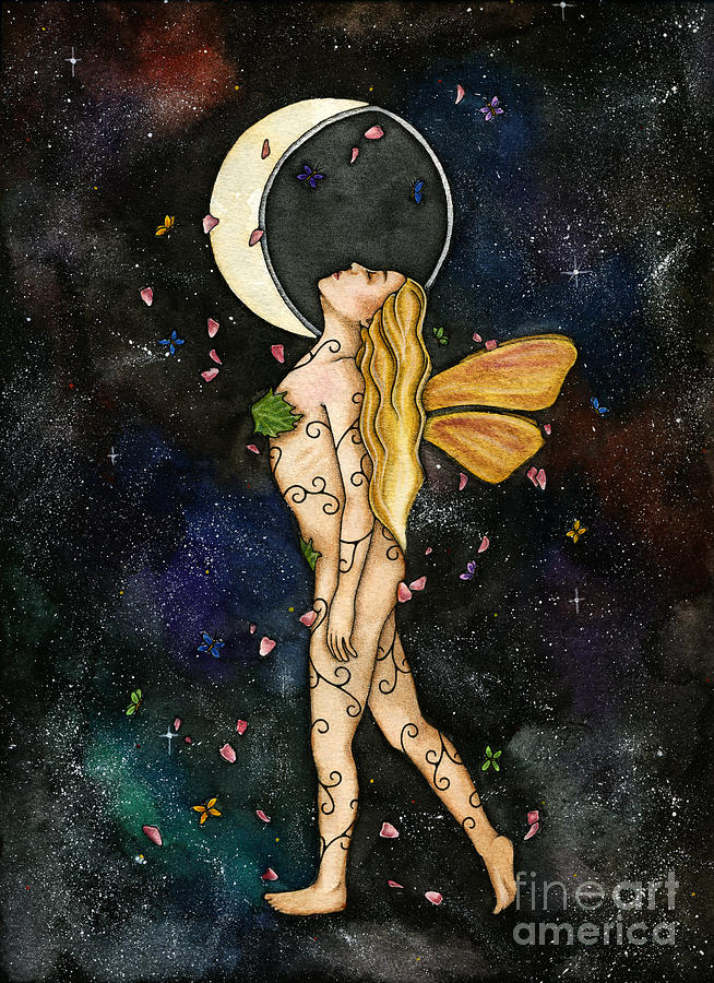 Fairy Painting - Fly by Night by Nora Blansett