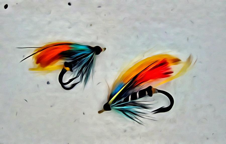 Fly Fishing Colors Painting by Florian Rodarte