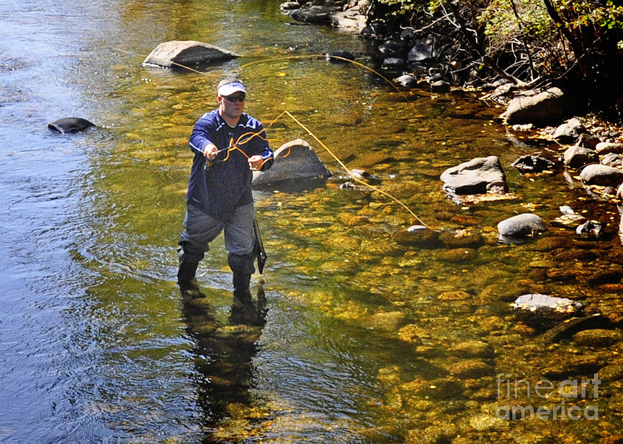 Fly Fishing for Trout Photograph by Nava Thompson