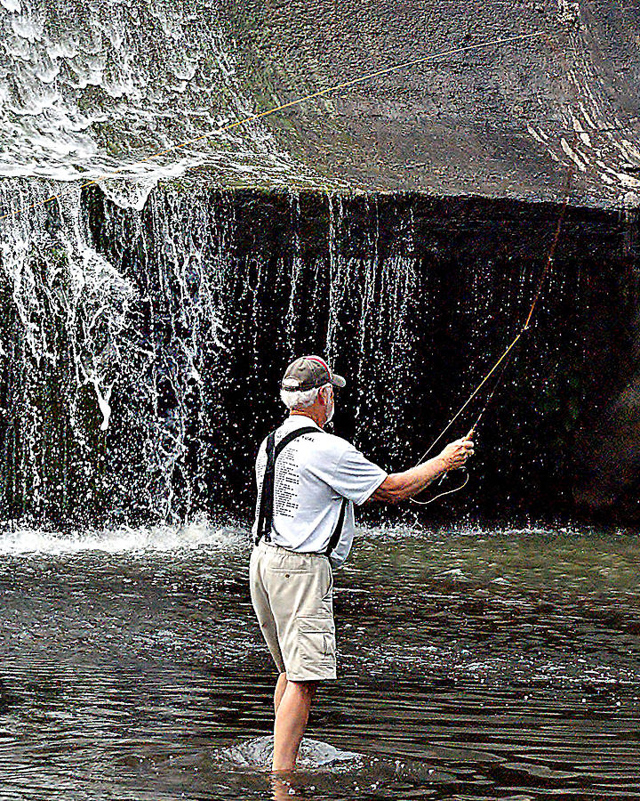Nature Photograph - Fly Fishing Without Flies by M Three Photos