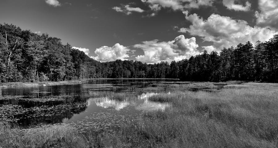 Fly Pond Panorama - Old Forge NY Photograph by David Patterson