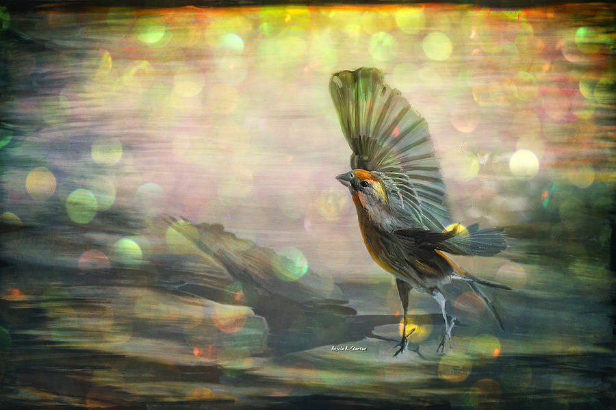 Fly To Freedom Spring Finch Painting