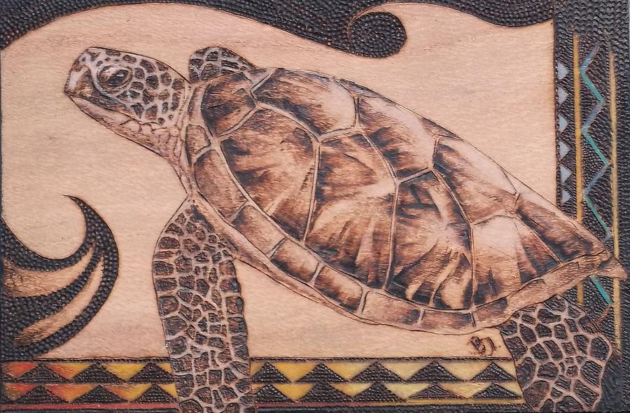 Fly With Me Pyrography by Bea Israel