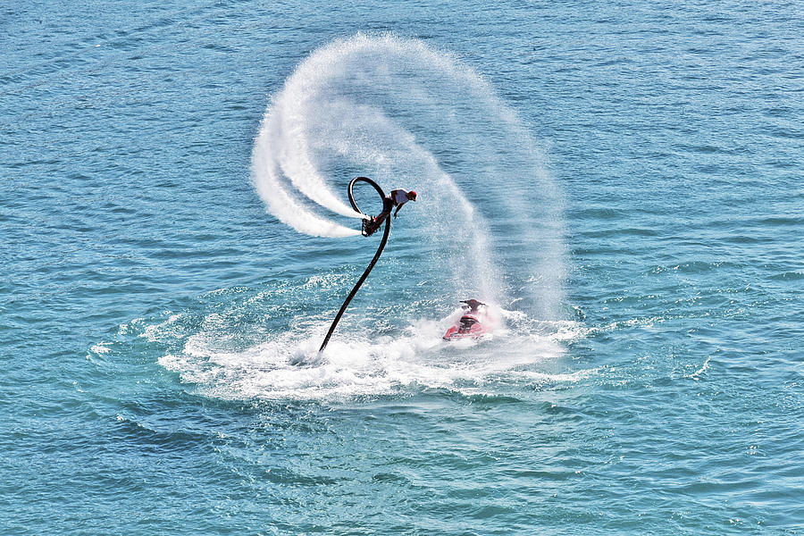 Flyboarding Photograph by Photojournalis