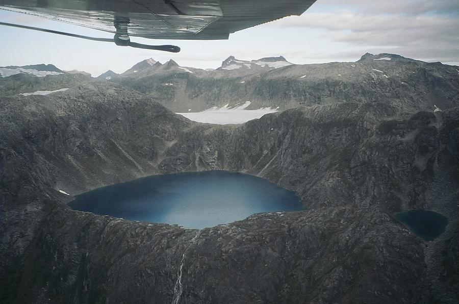 Alaskan Glaciers Photograph - Flying above the Alaskan Glaciers by Angela Bushman