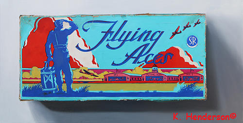 Art Show Painting - Flying Aces by K Henderson by K Henderson