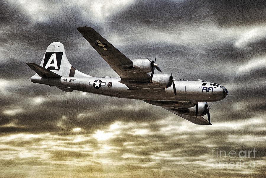Jet Photograph - Flying Fortress  by AK Photography