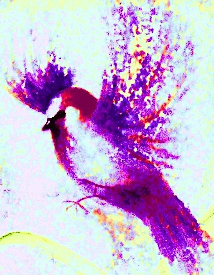 Bird In Flight Painting - Flying Free by Hazel Holland