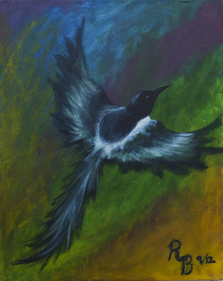 Flying Bird Painting Acrylic - Painting Inspired