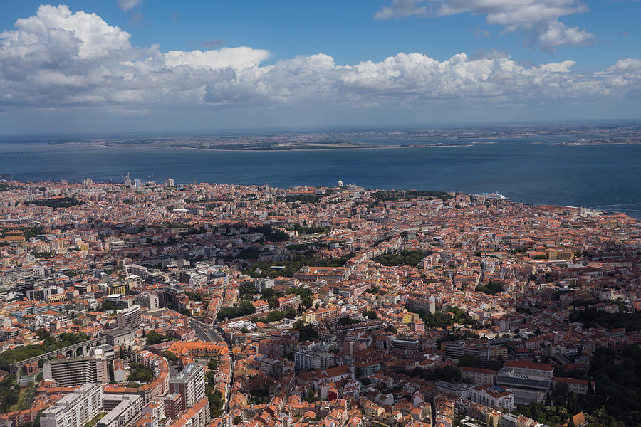 Flying Over Lisbon Portugal Photograph by Georgia Mizuleva