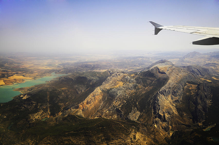 Mountain Photograph - Flying Over Spanish Land I by Jenny Rainbow