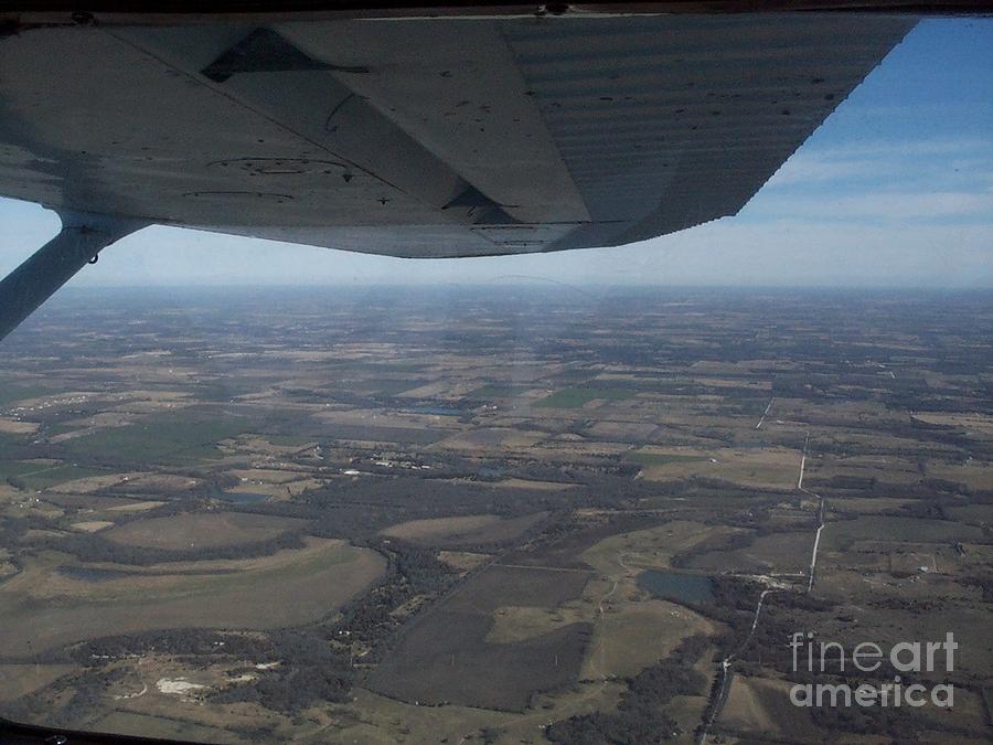 Transportation Photograph - Flying Over Texas by Thomas Woolworth