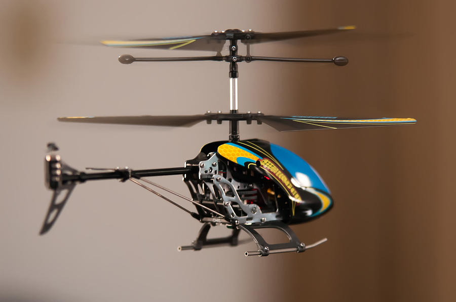 Flying Rc Helicopter Photograph