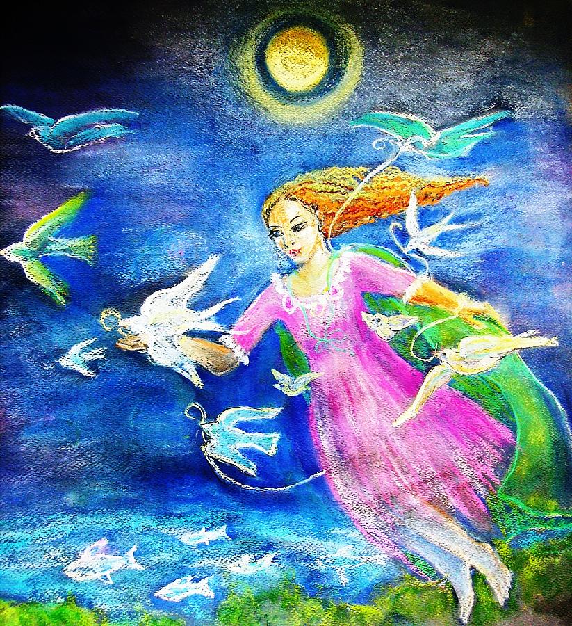 Flying South  Painting by Trudi Doyle