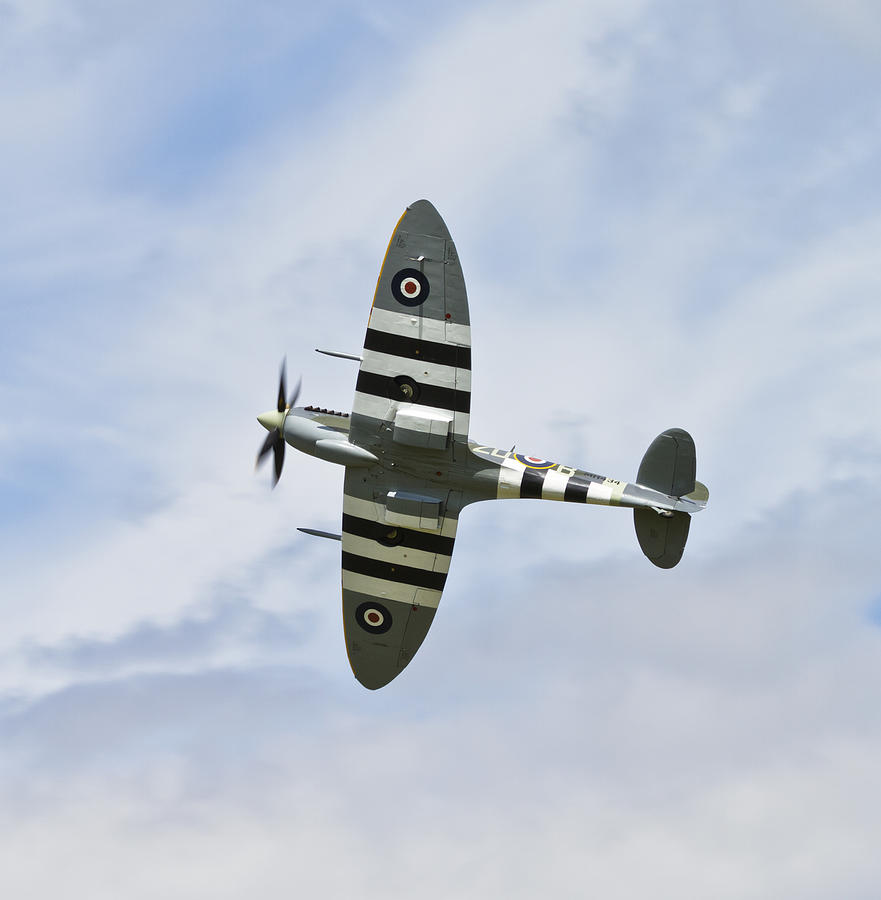 Flying Spitfire Photograph by Maj Seda