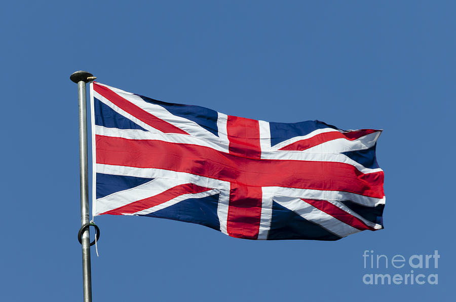 Flying the British flag Photograph by Steev Stamford
