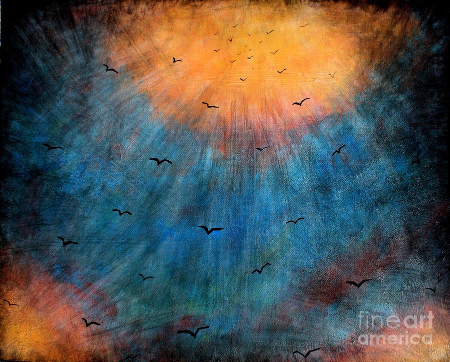 Flying to Heaven Painting by Michael Grubb