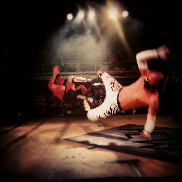 Wrestling Photograph - #flyingman, #wrestling, #hcw by Kallos Bea