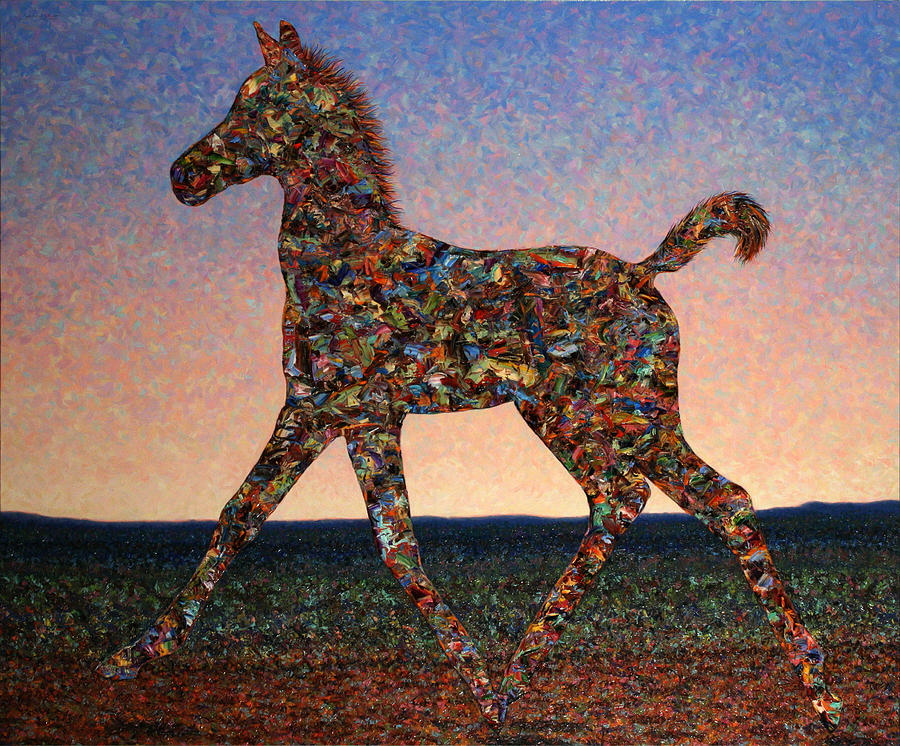Foal Spirit Painting by James W Johnson