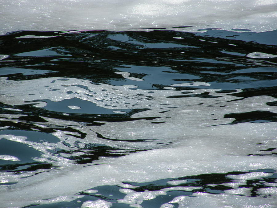 Foam on Water Photograph by Lynn Hansen