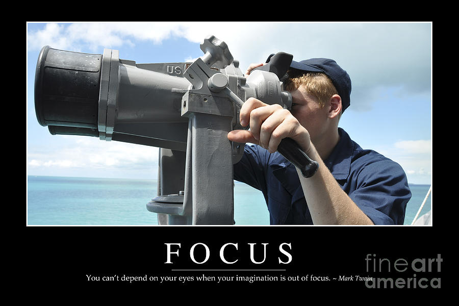 Focus Inspirational Quote Photograph by Stocktrek Images