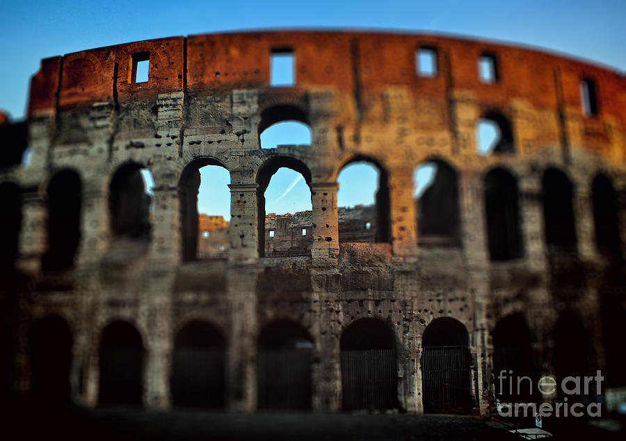 Focus on the Colosseum  Photograph by Karen Lewis
