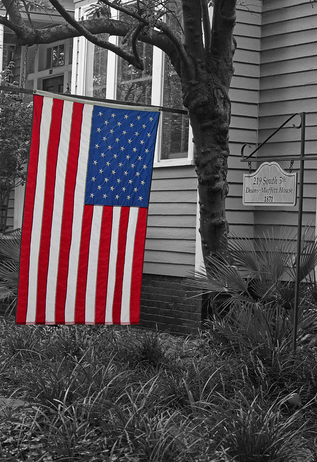 Focus on the Flag Photograph by Suzanne Gaff