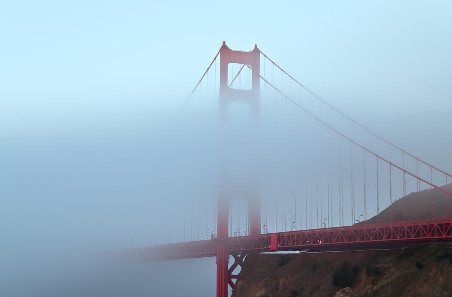 Fog and the Golden Gate Photograph by Jonathan Nguyen