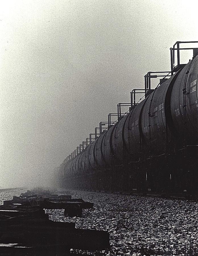 Fog and Train Photograph by Brian Sereda