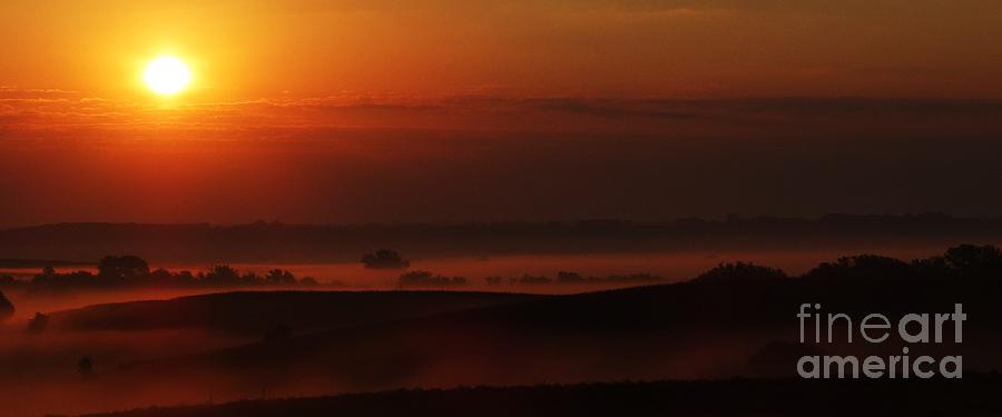 Fog at Sunrise Photograph by J L Zarek