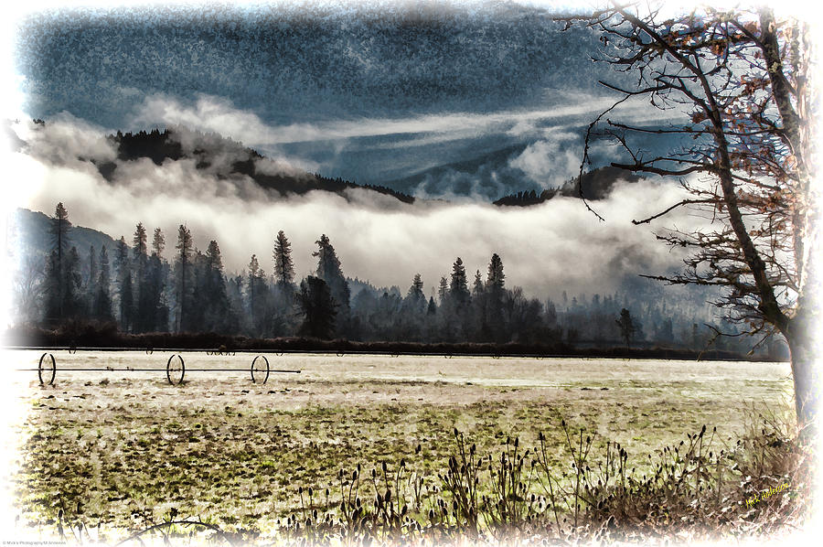 Fog Beyond the Tilled Field  Photograph by Mick Anderson