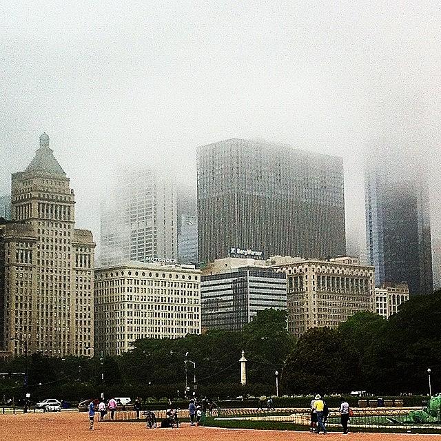 Chicago Photograph - #fog #chicago by Shane Stewart