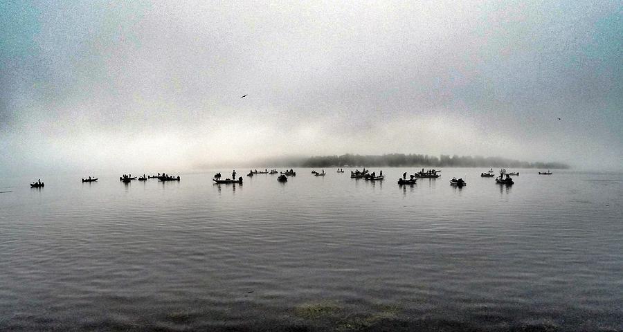 Fish Photograph - Fog Delay by Erik Kaplan