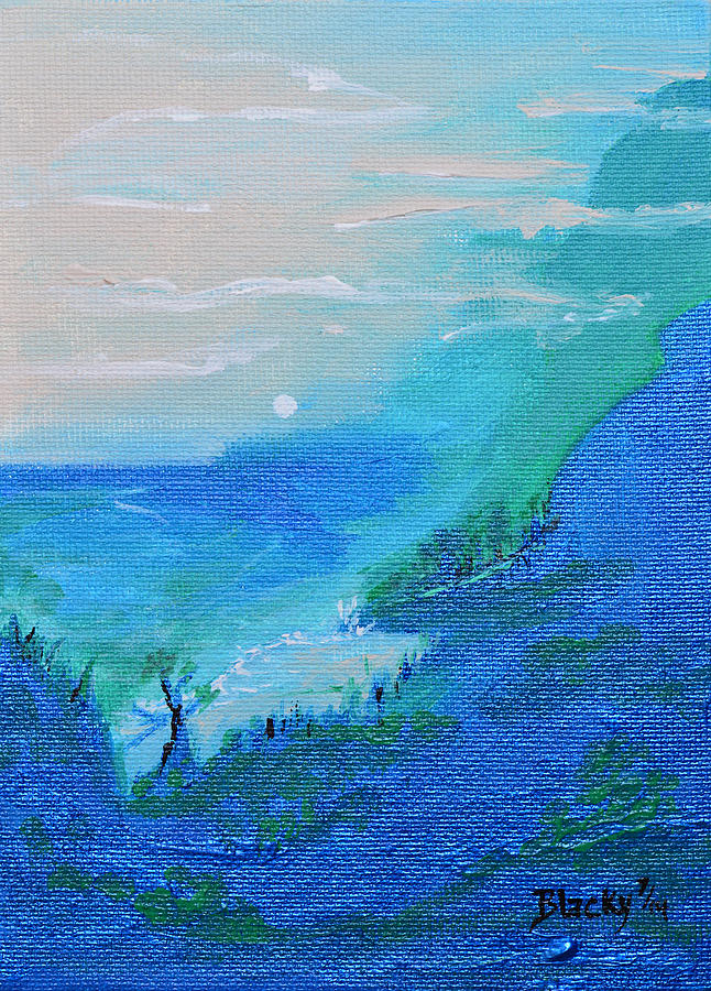 Fog Fades Into The Dawn Painting by Donna Blackhall