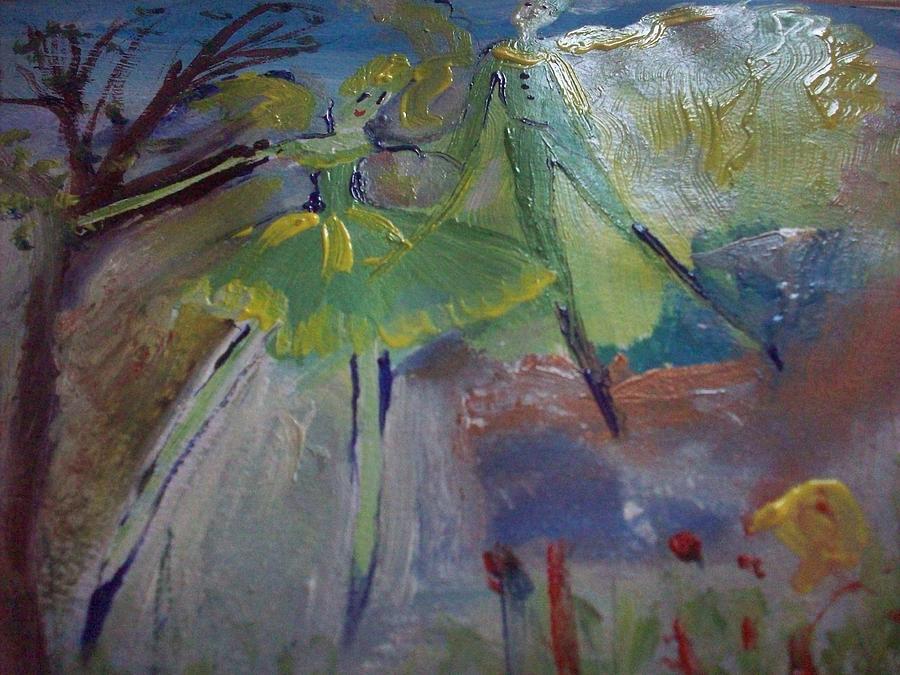 Fog fairies Painting by Judith Desrosiers