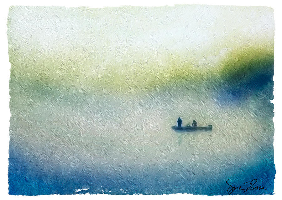 Boat Photograph - Fog Fishing by David Thurau