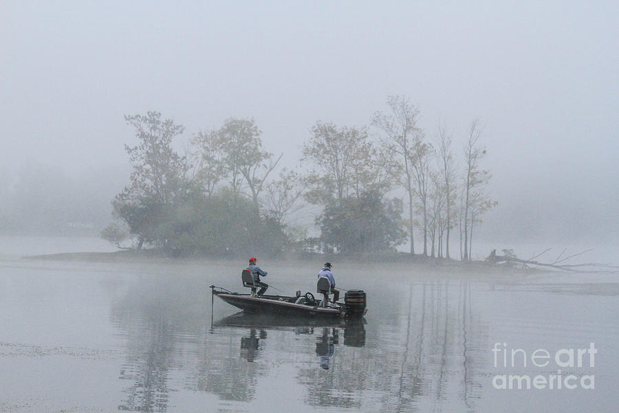 Fog Fishing Photograph by Geraldine DeBoer