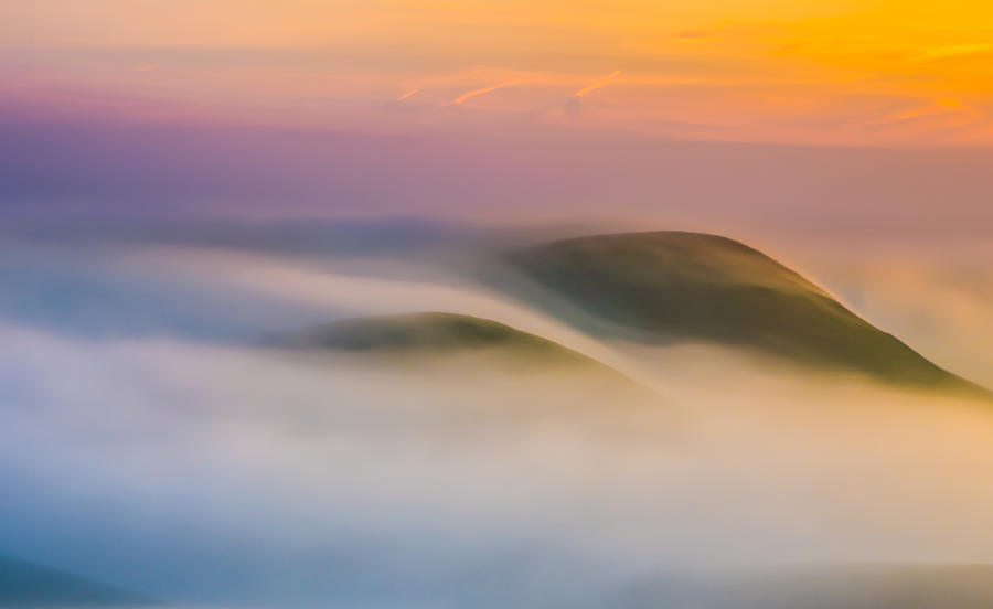 Landscape Photograph - Fog Flow At Sunrise by Marc Crumpler