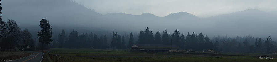 Fog Forming at Dusk in the Rogue Valley Photograph by Mick Anderson
