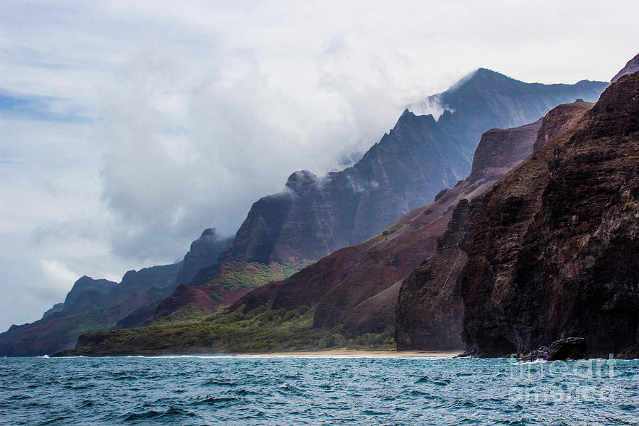 Fog In Na Pali Photograph by Suzanne Luft