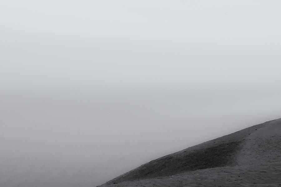 Fog Lines  mono Photograph by Rachel Cohen