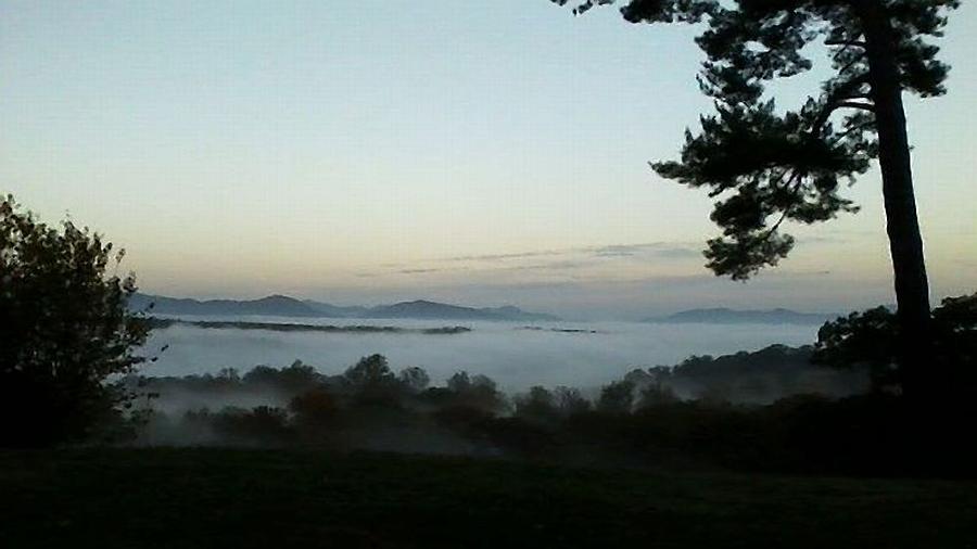 Fog Mountain Lake by Deb Martin-Webster Fog Mountain Lake by Deb Martin-Webster