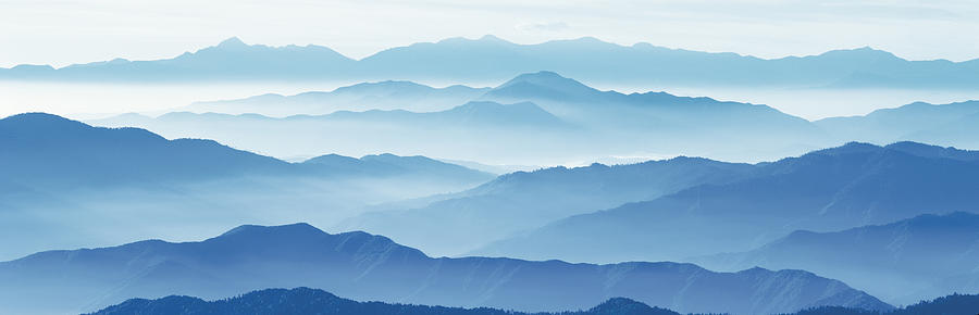 Mountain Photograph - Fog Mountains Nagano Japan by Panoramic Images