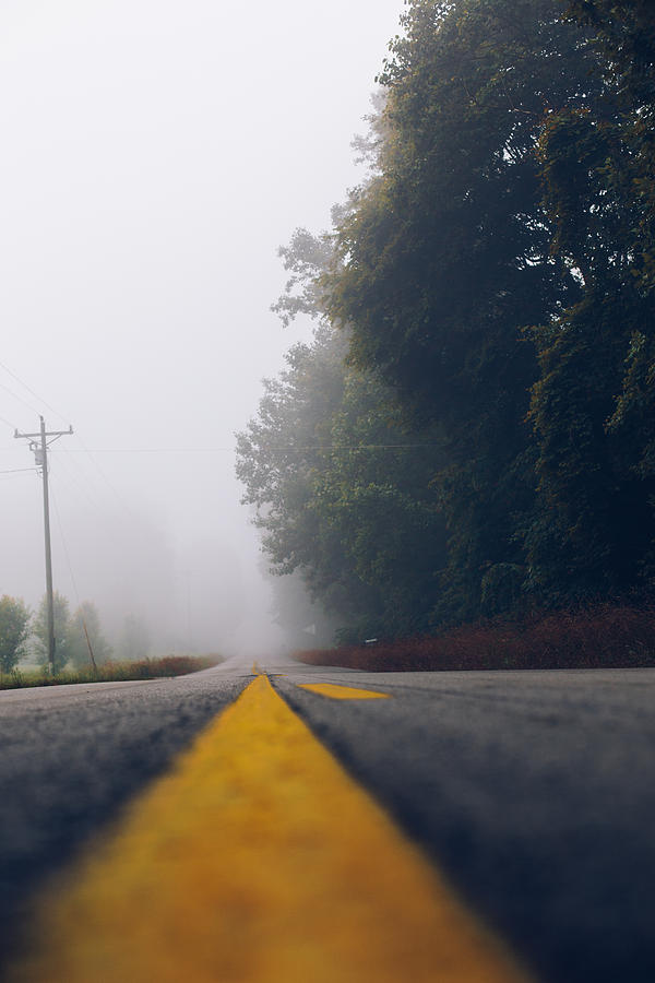 Fog on Highway Photograph by Amber Flowers