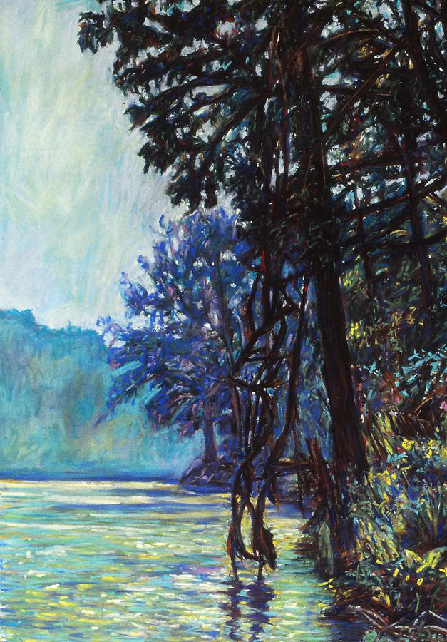 Fog on the New River Painting by Kendall Kessler