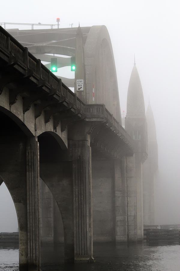 Fog on the Siuslaw Photograph by Terry Fiala