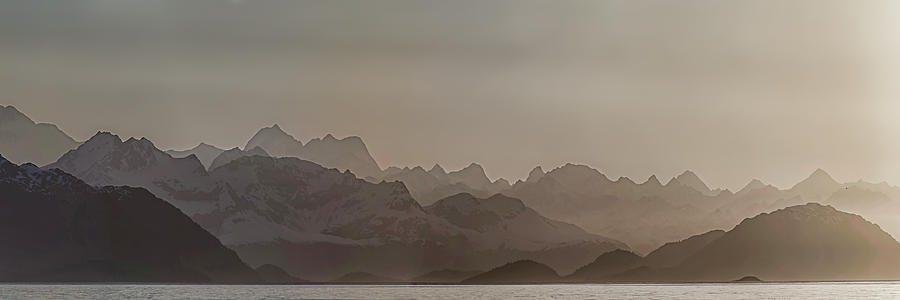Glacier Bay National Park Photograph - Fog Over Mountain In Glacier Bay by Panoramic Images